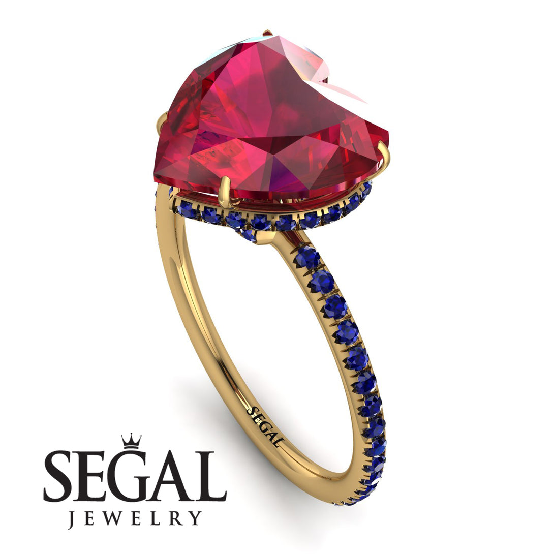 Heart Shape Ruby Ring - Noelle No. 70